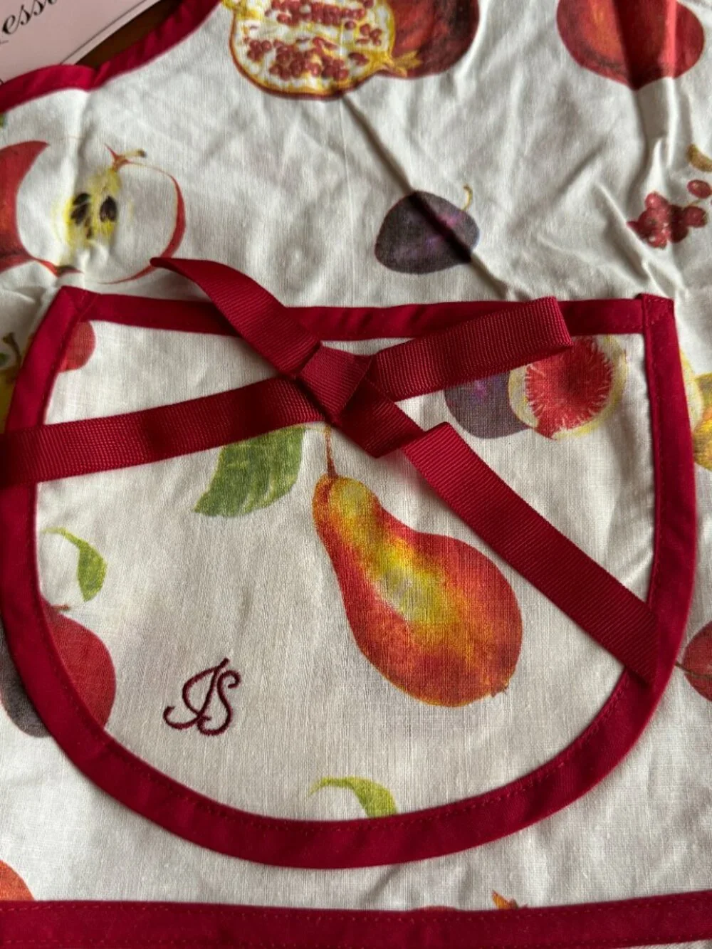NWT Williams Sonoma Vintage Print Jessie Steele Botanical Print Apron